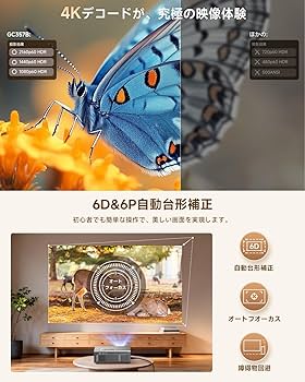 Amazon.co.jp: プロジェクター 家庭用 iSinbox【2026年進化モデル