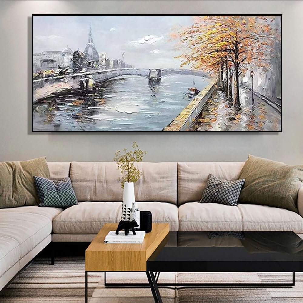 手描き油絵 ウォールアート クロスブルー 肉筆絵画 インテリア 油彩画