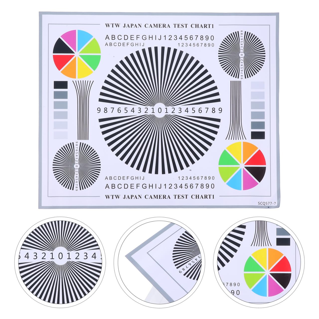 Amazon.com : Artibetter Lens Test Chart Color Calibration Card