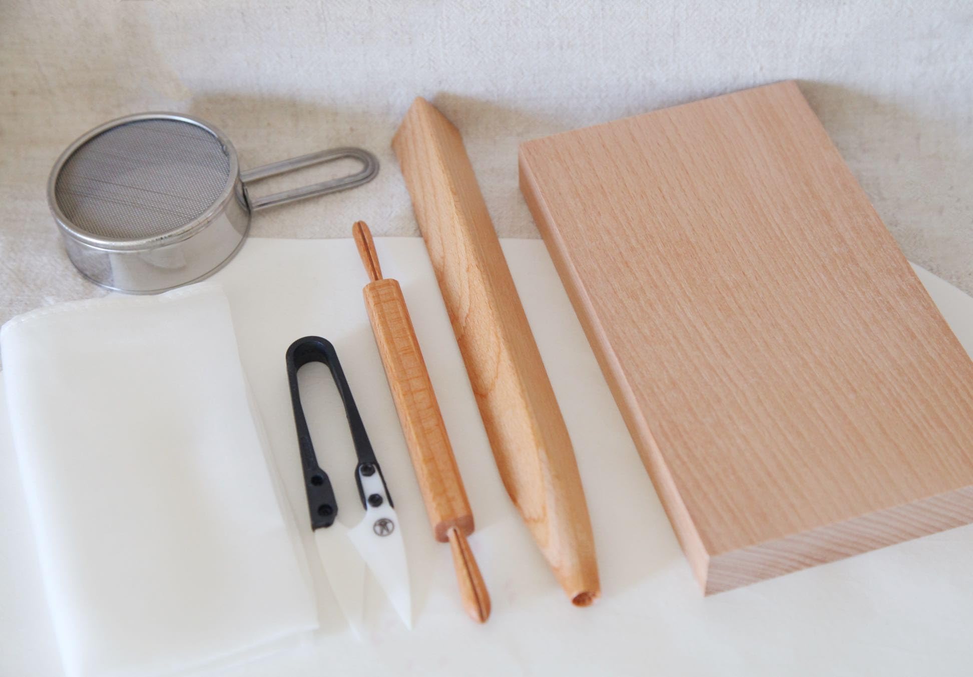 Amazon | KENNKUNN 和菓子道具セット和菓子道具ミニ裏漉しふるい、三角