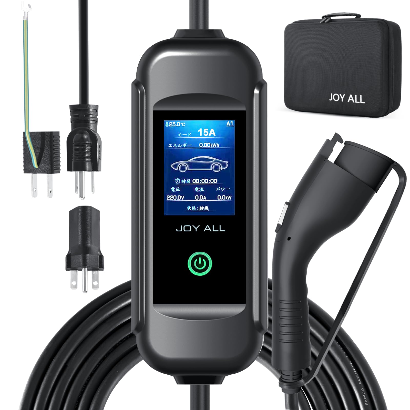 Amazon | joy all 電気自動車充電器 110V-240V SAE J1772 EV 充電