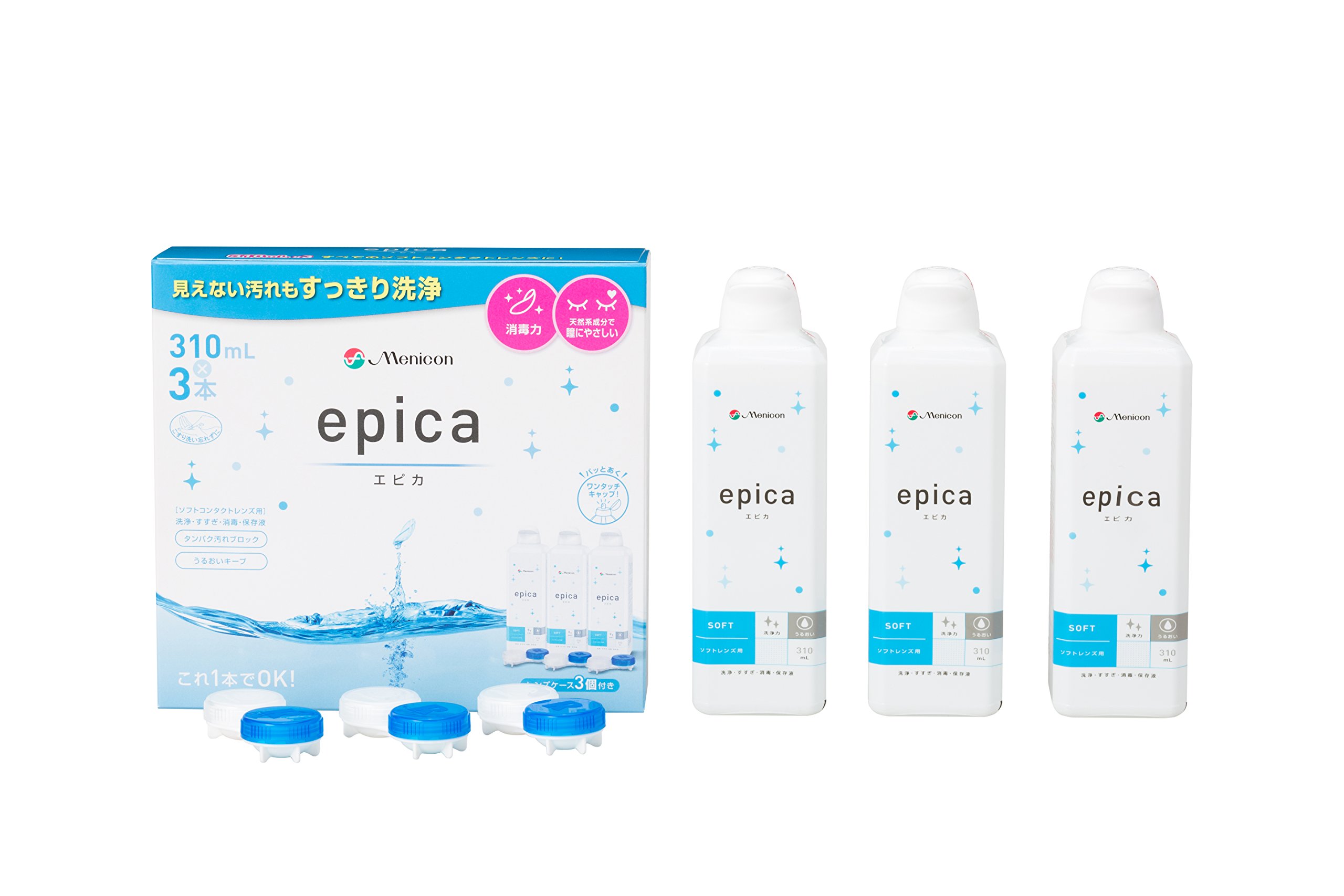 Amazon | エピカコールド (310ml*3) 4箱セット by メニコン | 洗浄