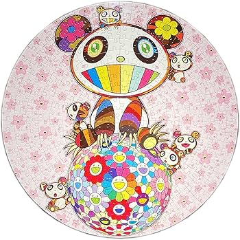 Amazon | 347pcs Pandas in the Cherry Orchard 村上隆 ジグソーパズル