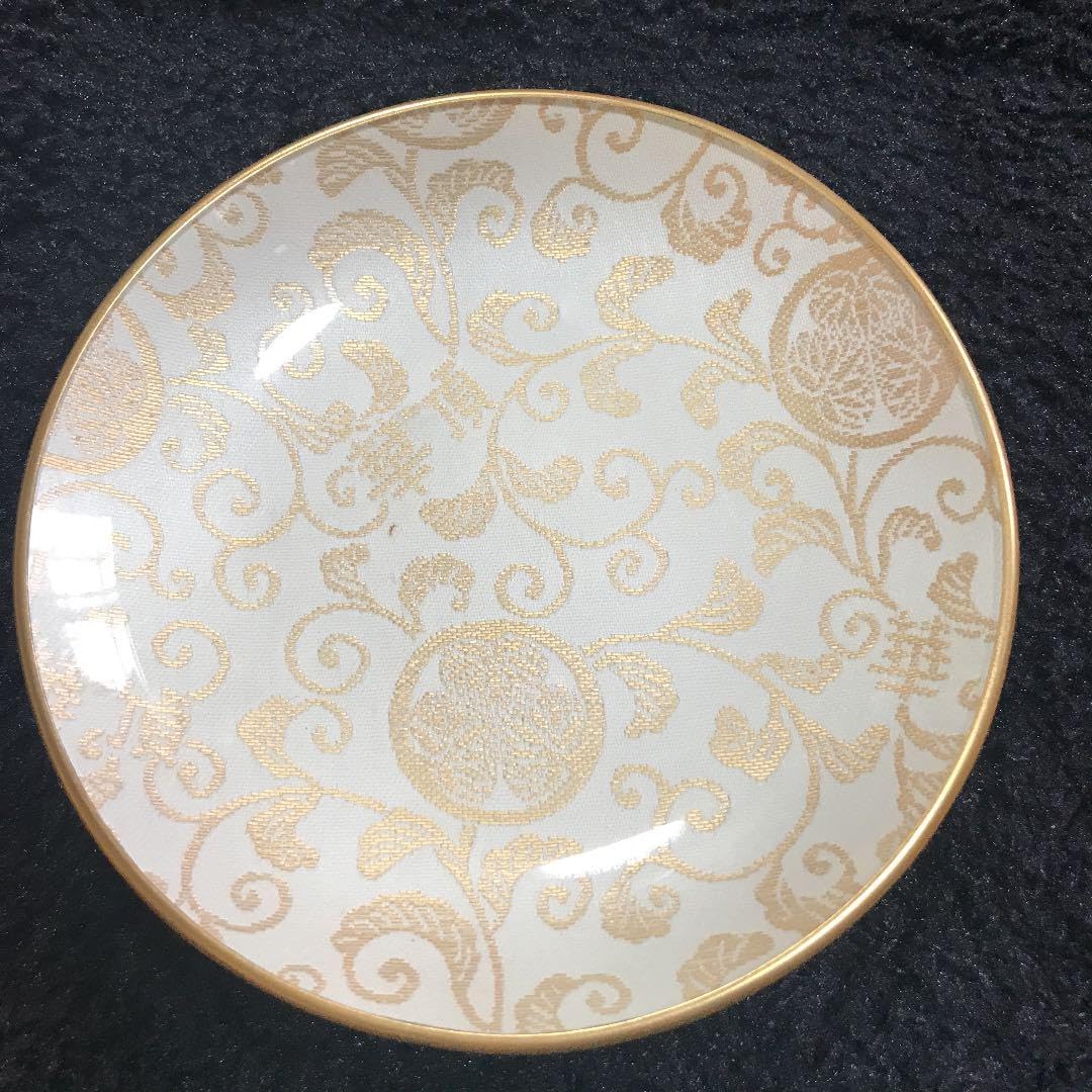 金襴皿【高台付】京都知恩院 稀少品 西陣織 3枚セット Amazon.co.