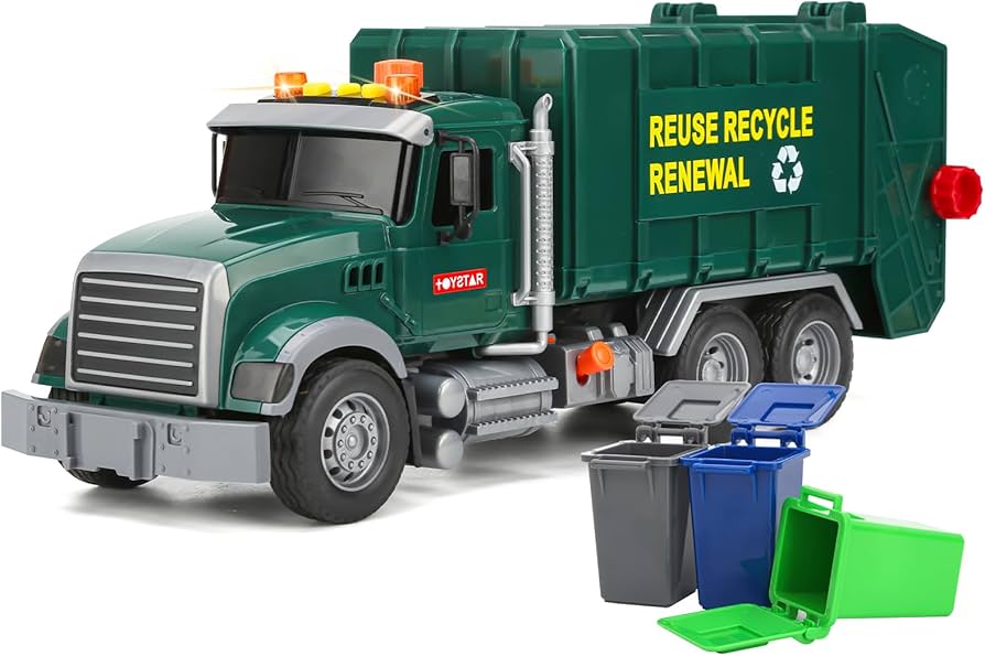 Amazon.co.jp: SASBSC 男の子用大型ごみ収集車おもちゃ:ライトと音付き