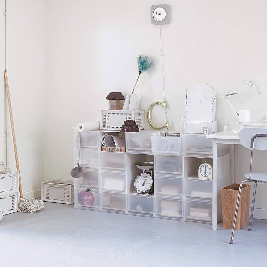 Amazon｜無印良品 ポリプロピレンケース・引出式・スチールフレーム