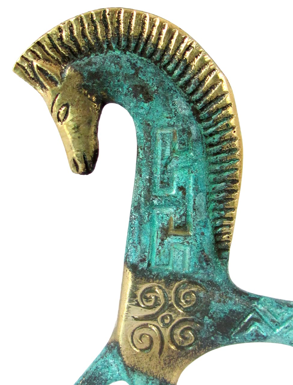 Amazon.co.jp: Iconsgr 古代ギリシャブロンズ博物館像 幾何学時代の馬