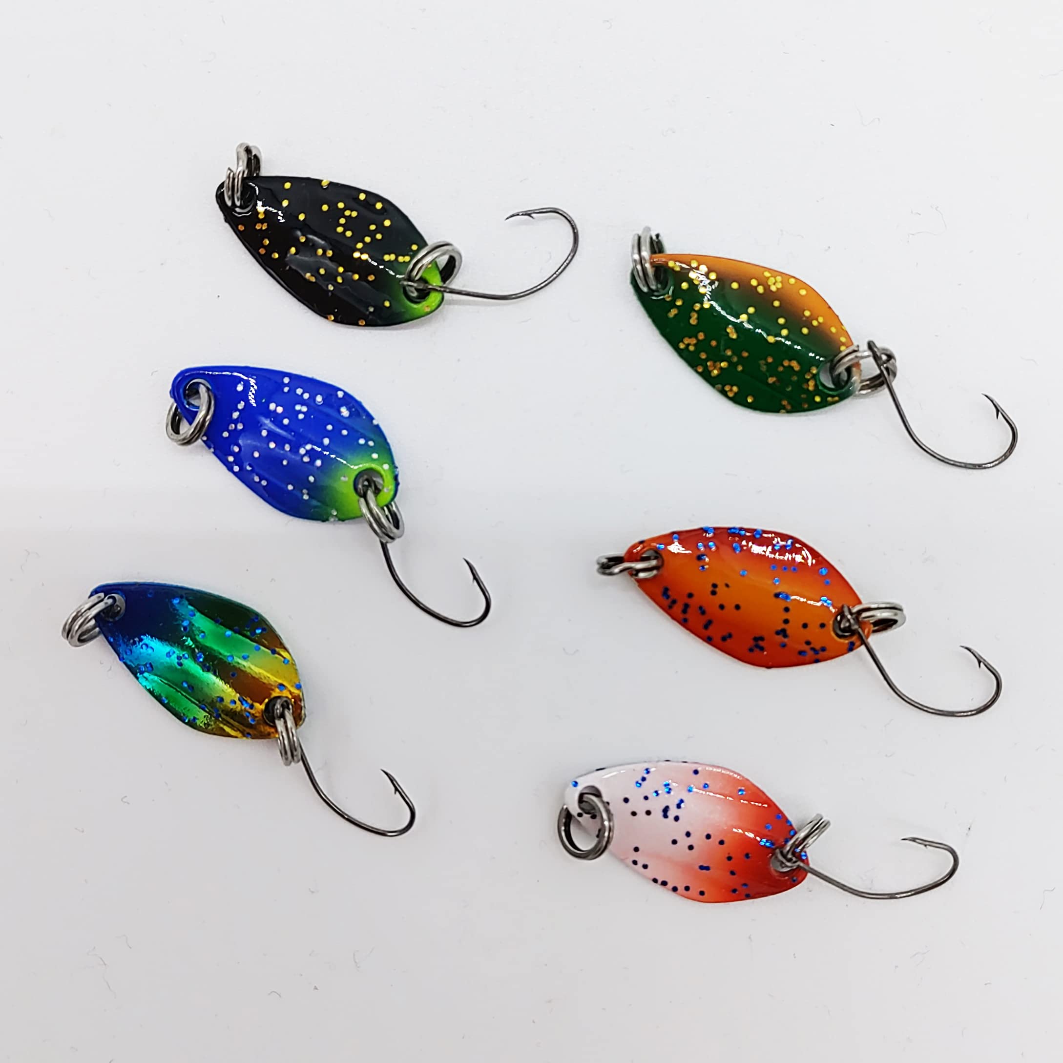 Amazon.co.jp: 【PBルアー】エリアスプーン 管釣りスプーン 6色セット