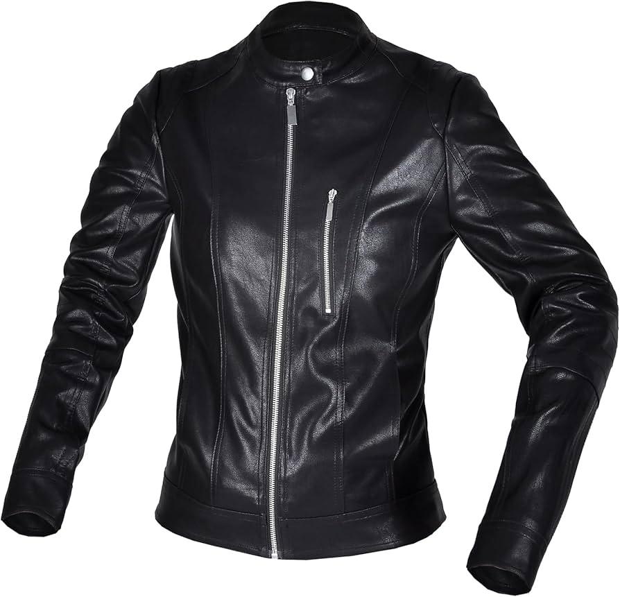 Amazon | RENHE バイク用レザージャケット レディース用 ライダース