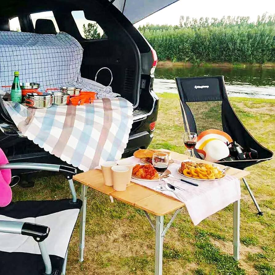 Amazon.com : KingCamp Bamboo Folding Table Environmental Camping