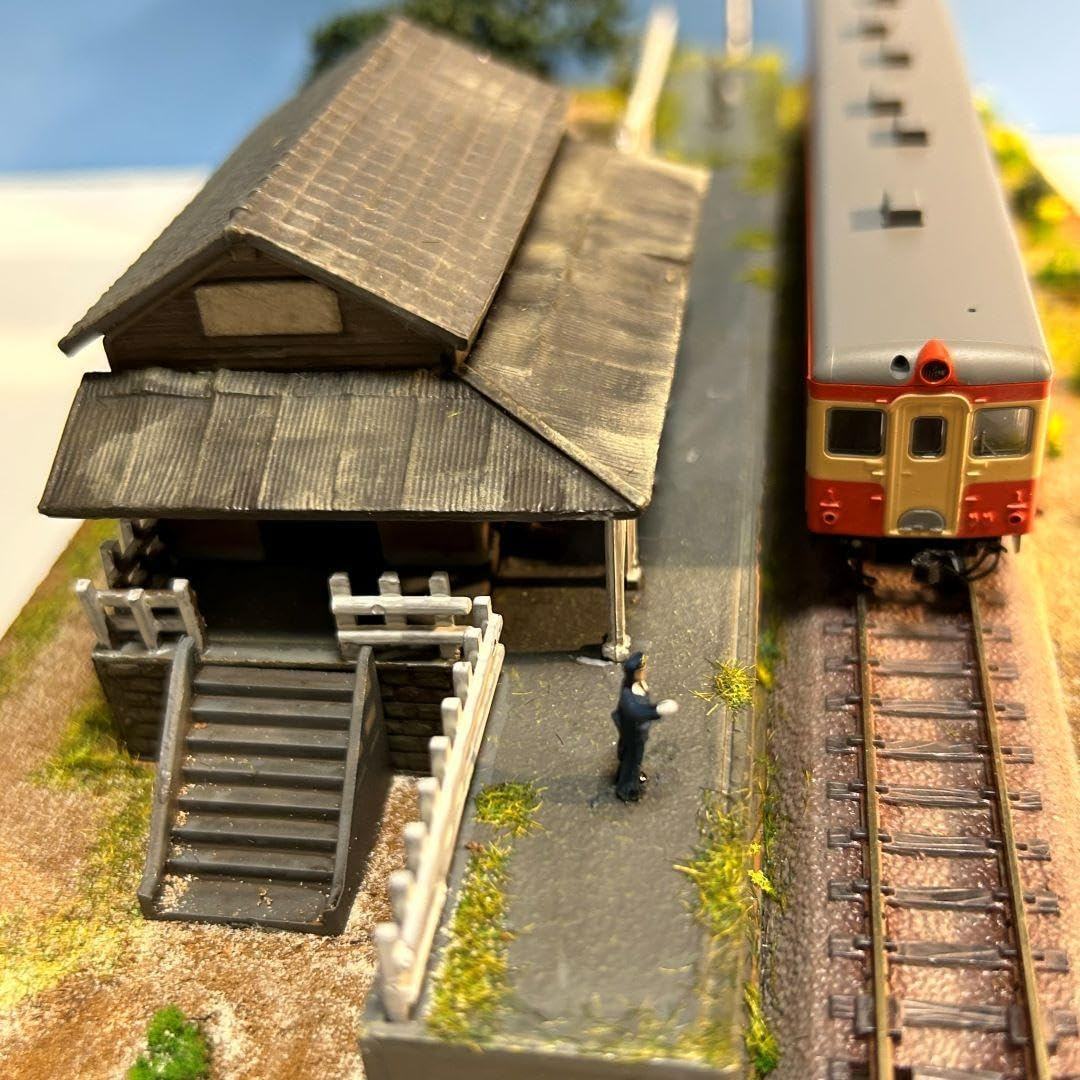 Amazon | ローカル線の小駅 Nゲージ ジオラマ ミニチュア模型 | 鉄道