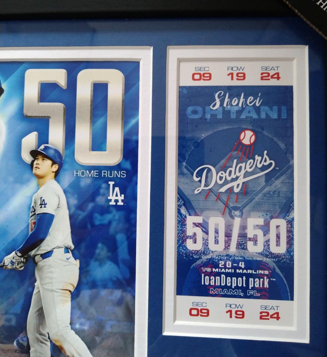 大谷翔平Shohei Ohtani 50HR/50SB ダブルコイン 記念フォト 【公式通販】