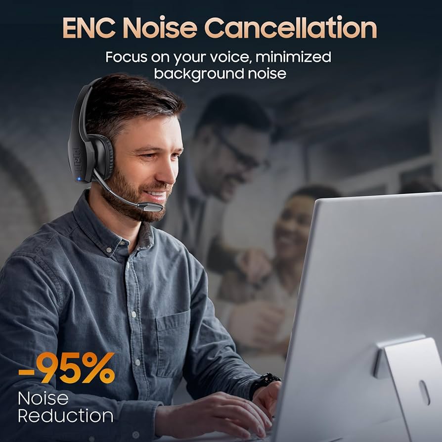 Amazon.com: Trucker Bluetooth Headset, Wireless Headset with Mic