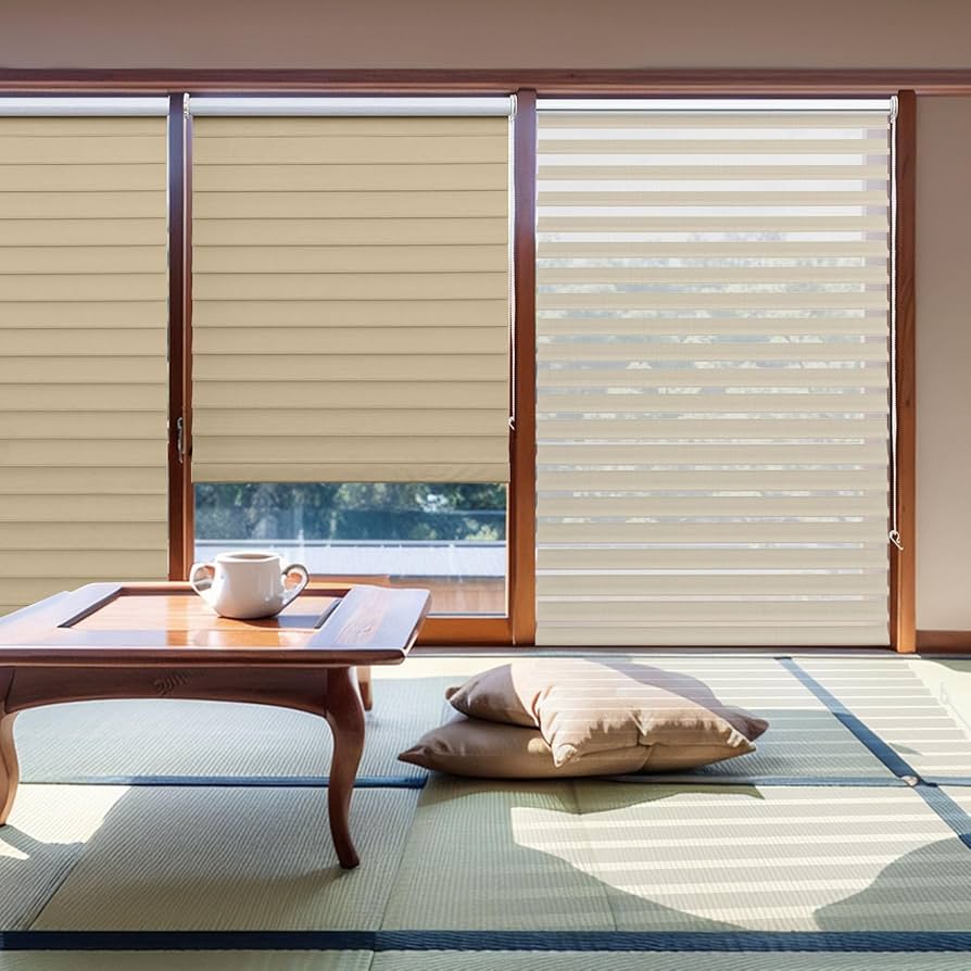 Amazon｜Adliy 調光スクリーン 立体式ロールカーテン 突っ張り式ロール