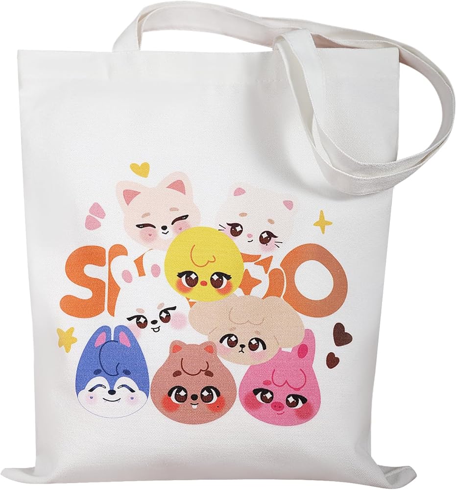 Amazon.com: Yanmzmin Stray Canvas Tote Bag Skz Canvas Shoulder Bag