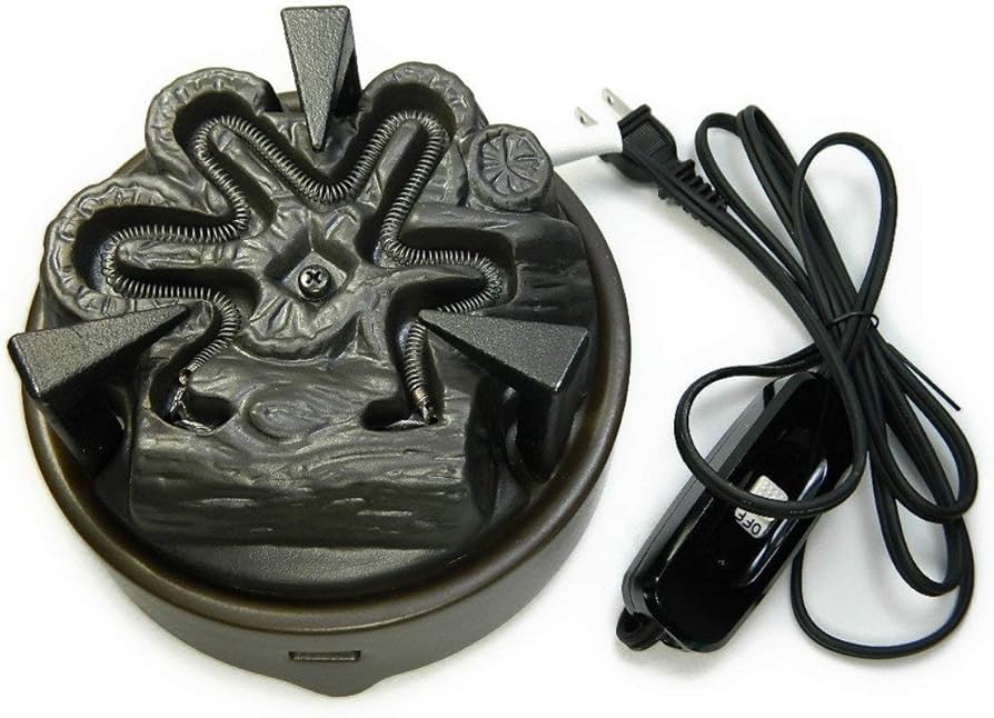 Amazon | ヤマキ電器 YU003 嬉楽 炭型ヒーター 五徳付き 茶釜 鉄瓶 銀