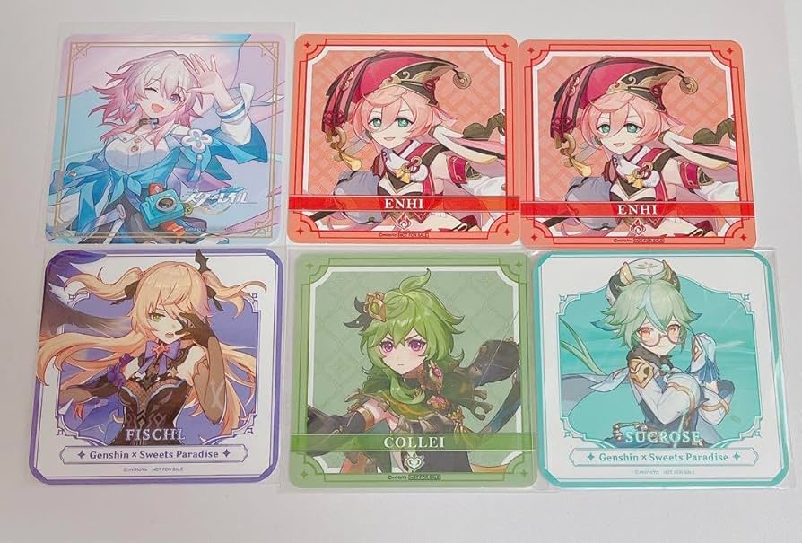 Amazon.co.jp: 原神 崩壊スターレイル スタレ コースター セット