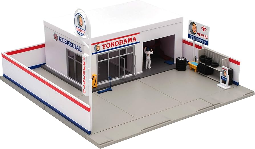 Amazon | トミカラマ ヴィンテージ 1/64 05a タイヤショップ (ヨコハマ