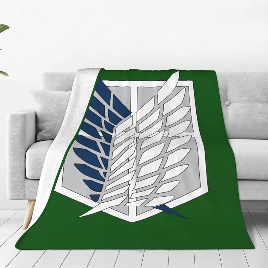 Amazon｜進撃の巨人 調査兵団 自由の翼 毛布 シングル 柔らかい