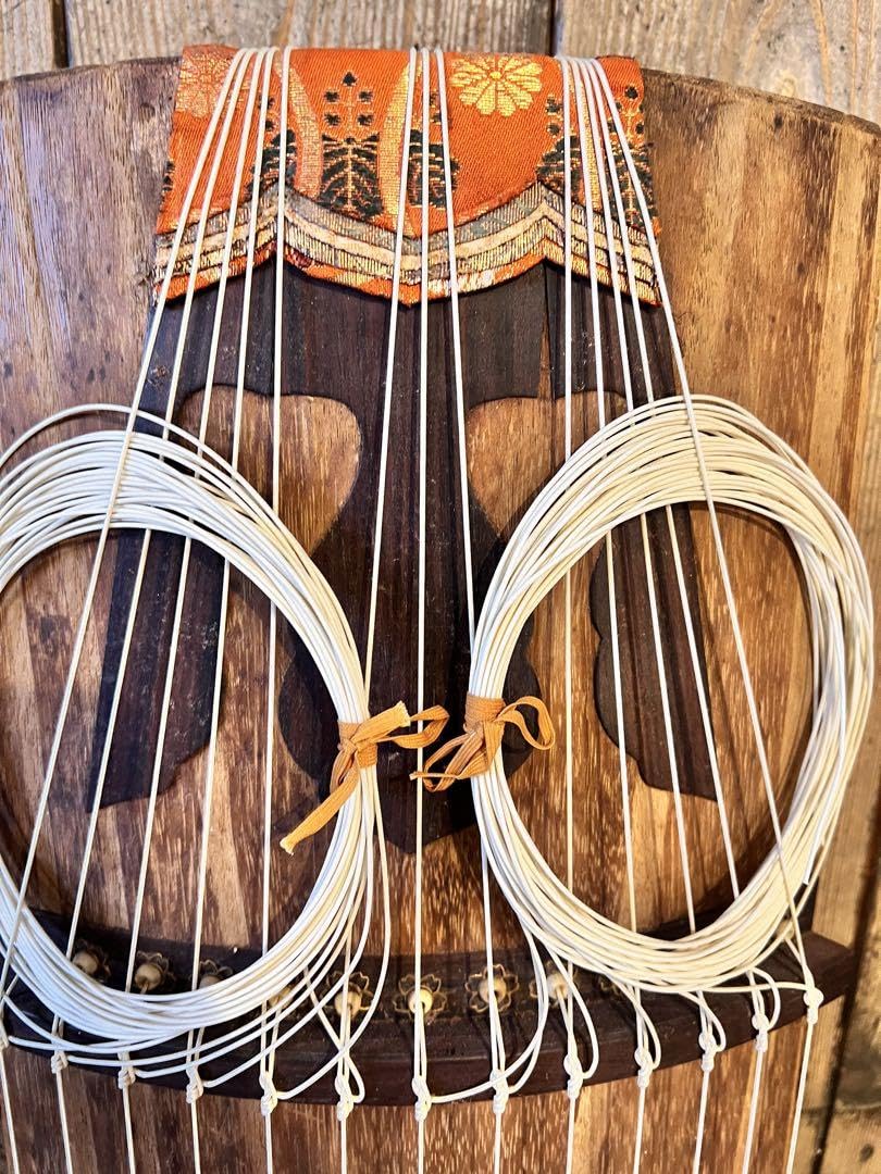 13弦琴 フルセット 琴 13弦 すだれ彫り 練習用セット 付属品多数 13弦