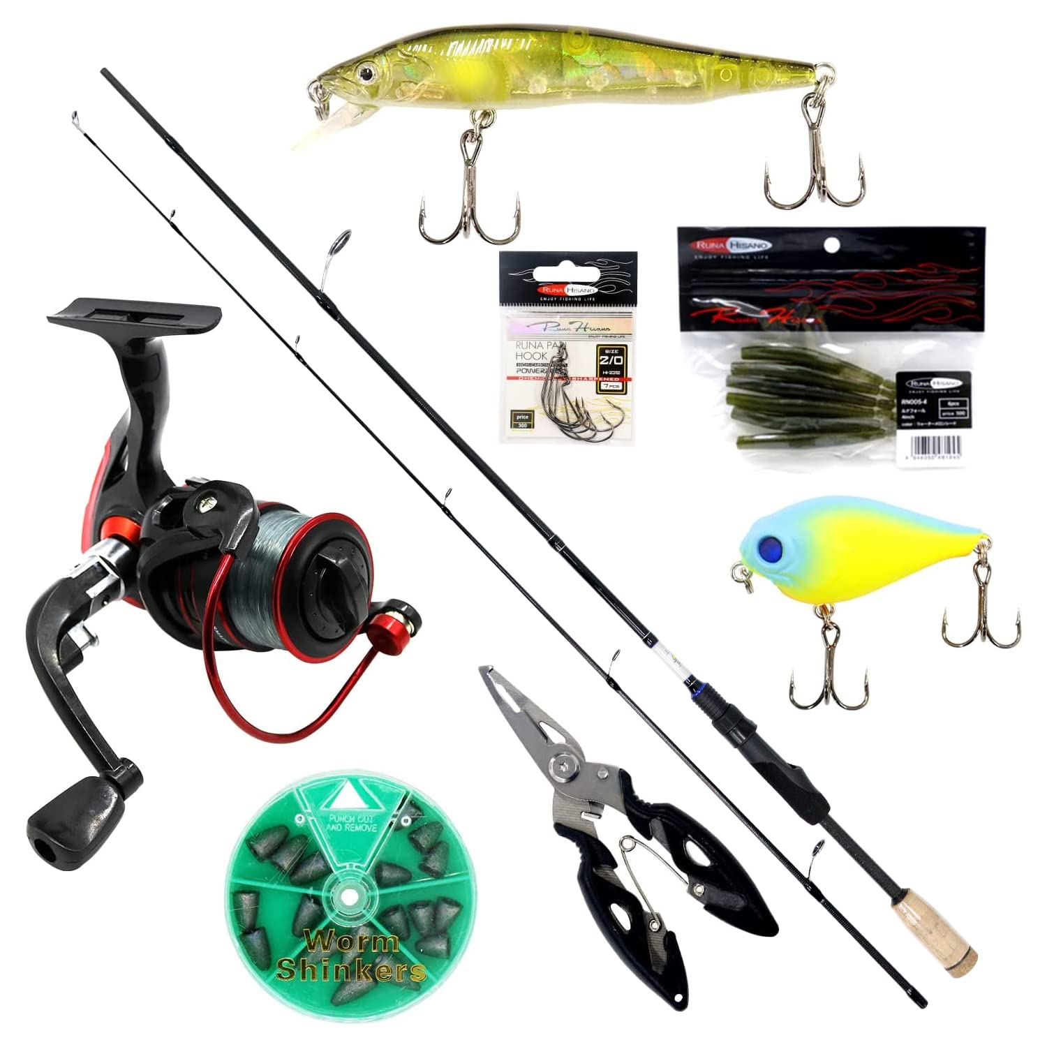 Amazon | ルナヒサノ バス釣り入門セット CBスピニングタイプ 初心者