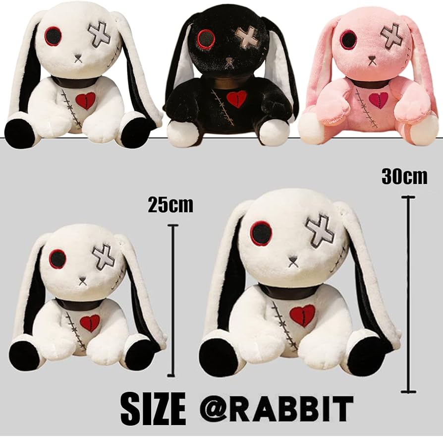 Amazon.co.jp: Arekcos イースターバニー ぬいぐるみ 不気味 ゴス