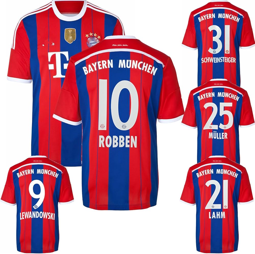 正規品 2014-15 バイエルン ミュンヘン ロッベン 10 長袖ユニフォーム