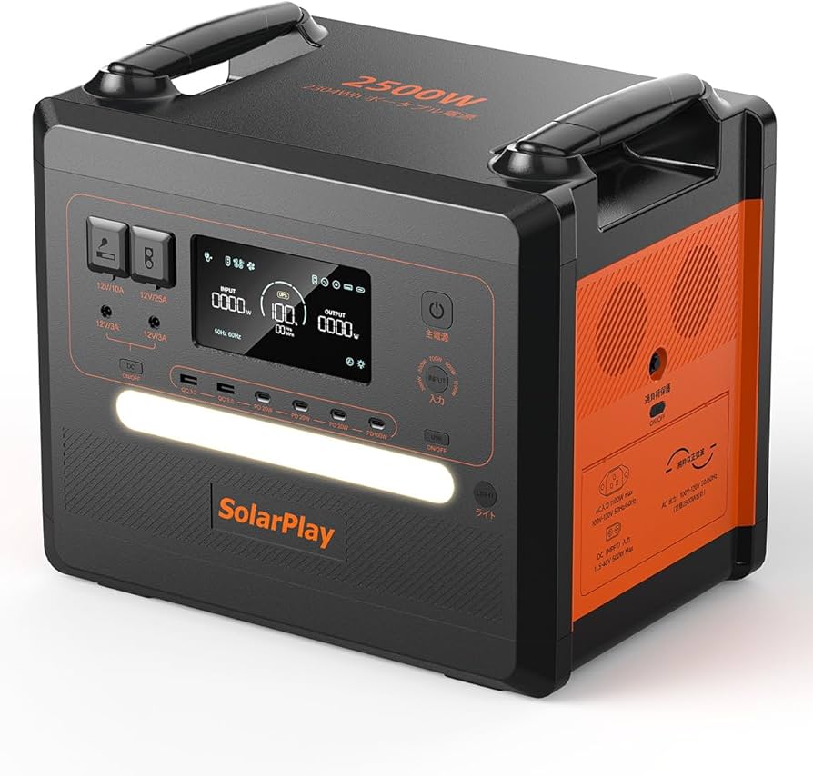 a*e様 SolarPlay ポータブル電源 2300Wh 14ポート Amazon.co.jp