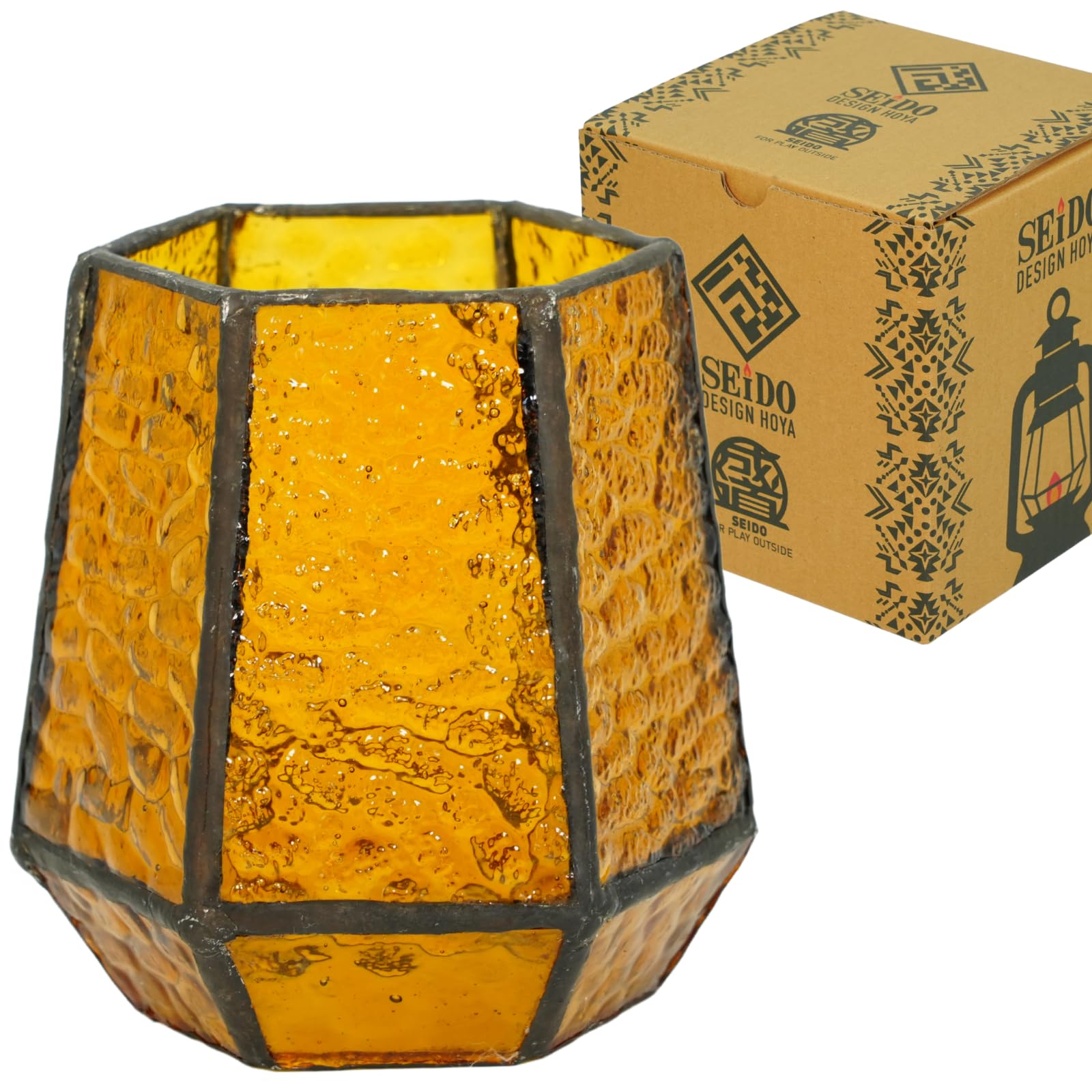 Amazon.co.jp: SEIDO ランタン ホヤ ステンドグラスホヤ デイツ