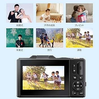 Amazon | 4Kデジタルカメラ デジカメ 4K動画撮影 6400万画素コンパクト