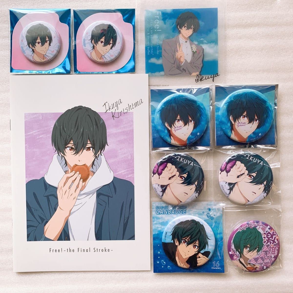 Free ! 桐嶋郁弥 缶バッジ セット Free! TM スペシャルアソートセット