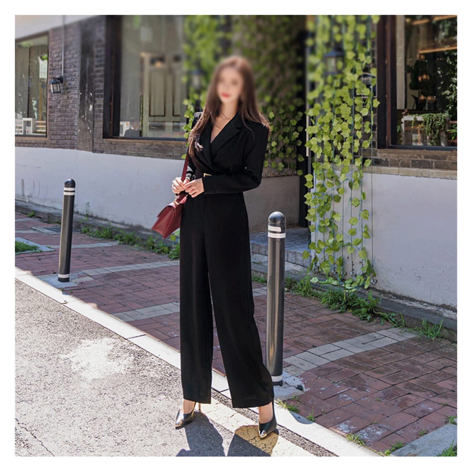 セルフポートレイト*オーバーオール ジャンプスーツ パンツ ブラック 0