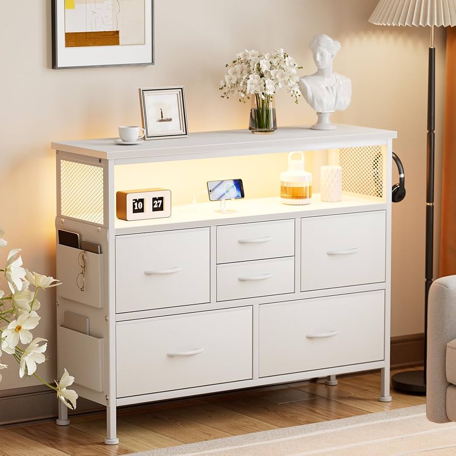 チェスト 収納棚 ラック リビング収納 大容量 アイボリー 幅80 高さ79