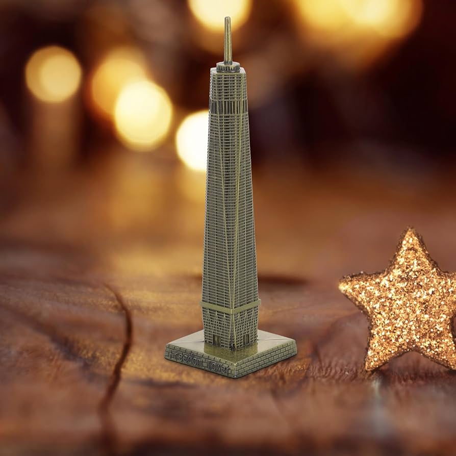 Amazon.co.jp: COHEALI ワールドトレードセンター 像 メタル