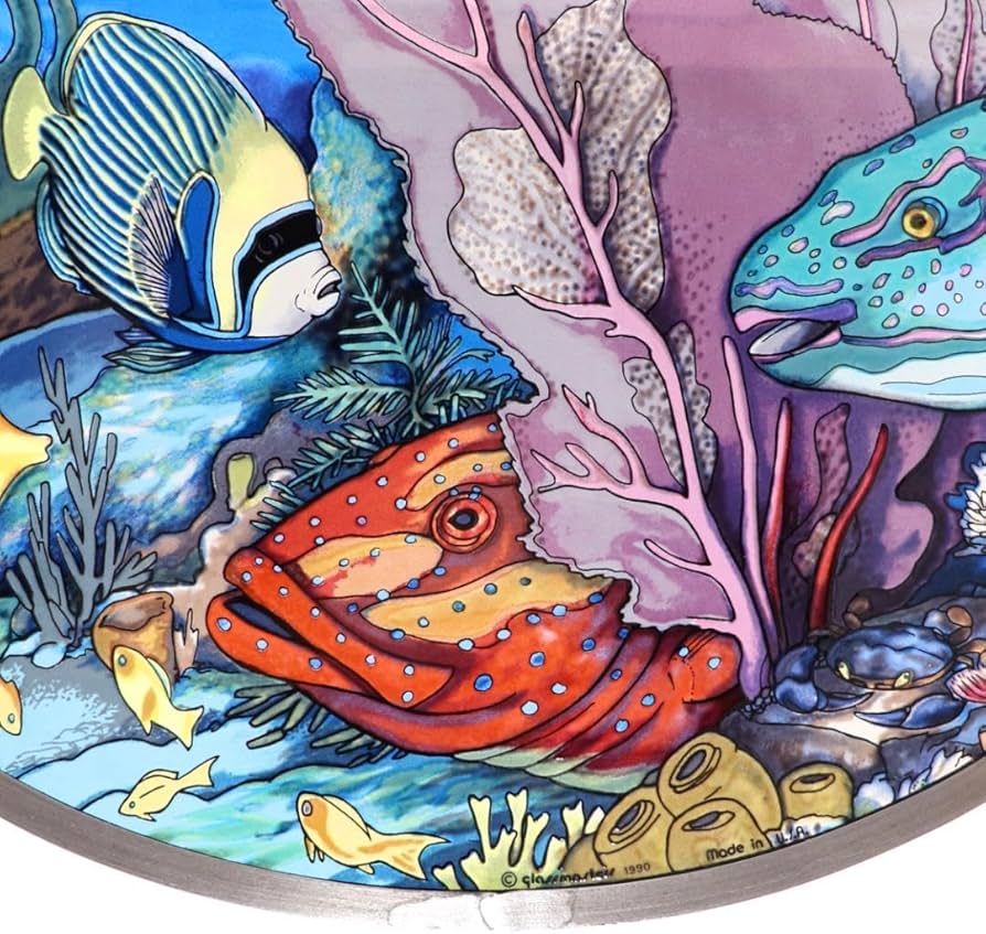 Amazon.co.jp: 海と熱帯魚 ヴィンテージ ステンドグラス 箱付き