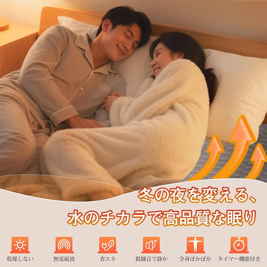 Amazon.co.jp : Zyntra 電気毛布 敷き ダブル 温水マット 145*195cm