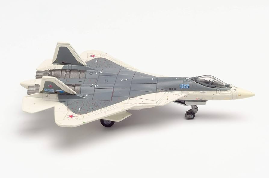 Amazon | herpa 1/200 スホーイ T-50 Su-57 プロトタイプ White Shark