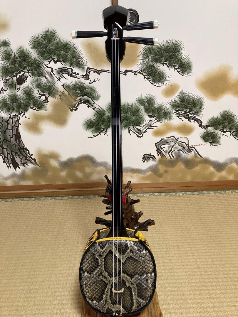 沖縄三線！貴重！知念大工型！本蛇皮、本張り (一枚張り) 【公式通販】