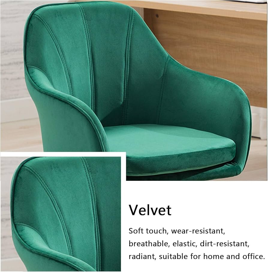 Amazon.co.jp: オフィスチェア グリーンベルベット モダンなホーム