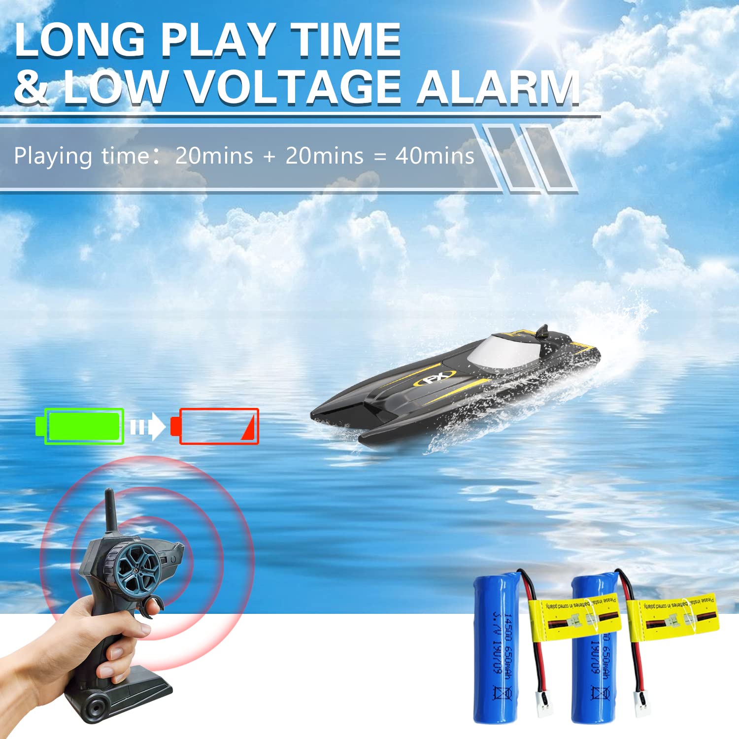 Amazon.co.jp: VOLANTEXRC リモートコントロールボート プールや湖用