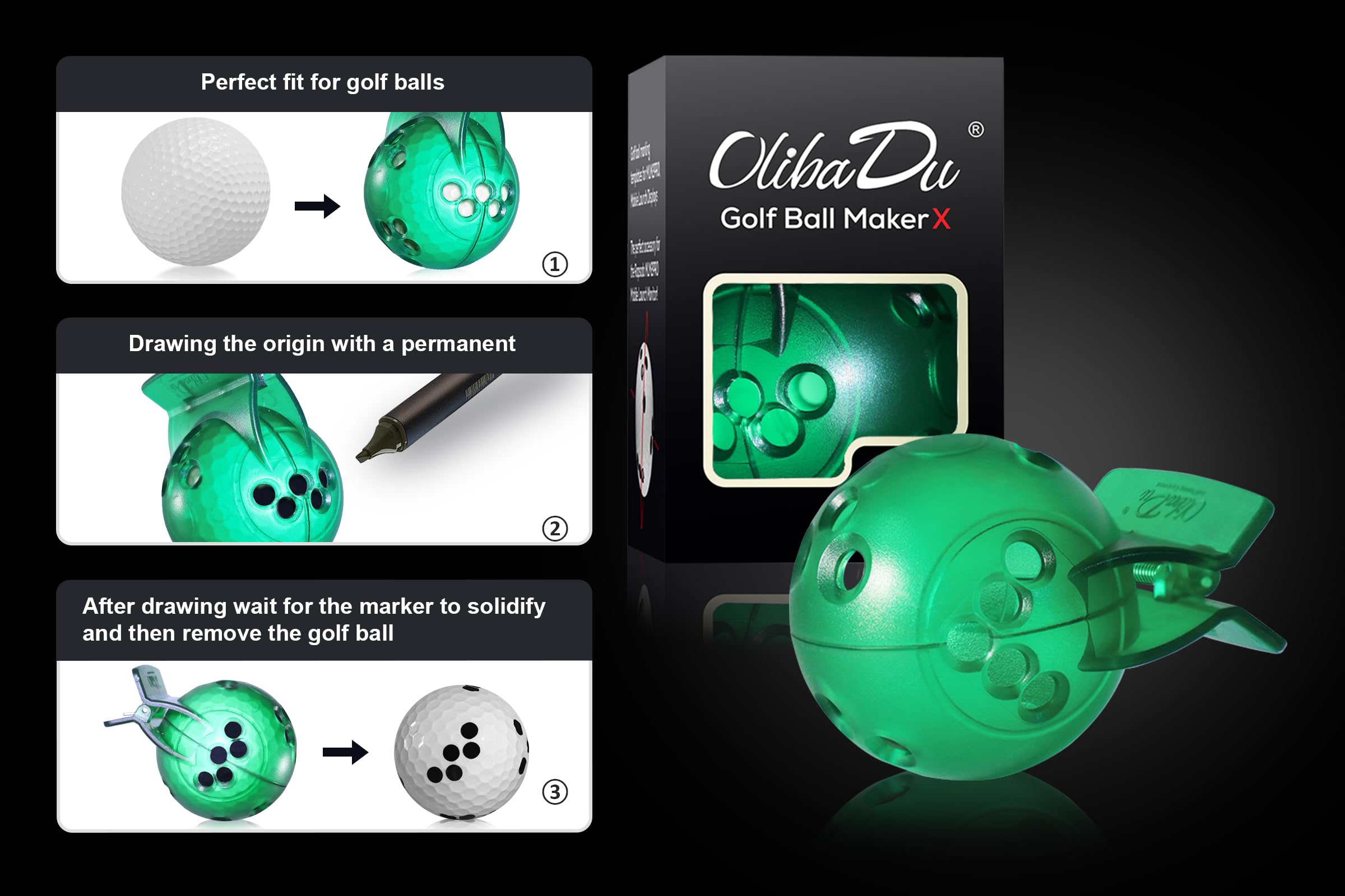 Amazon | OlibaDu ゴルフボールマーカー Rapsodo MLM2PROローンチ