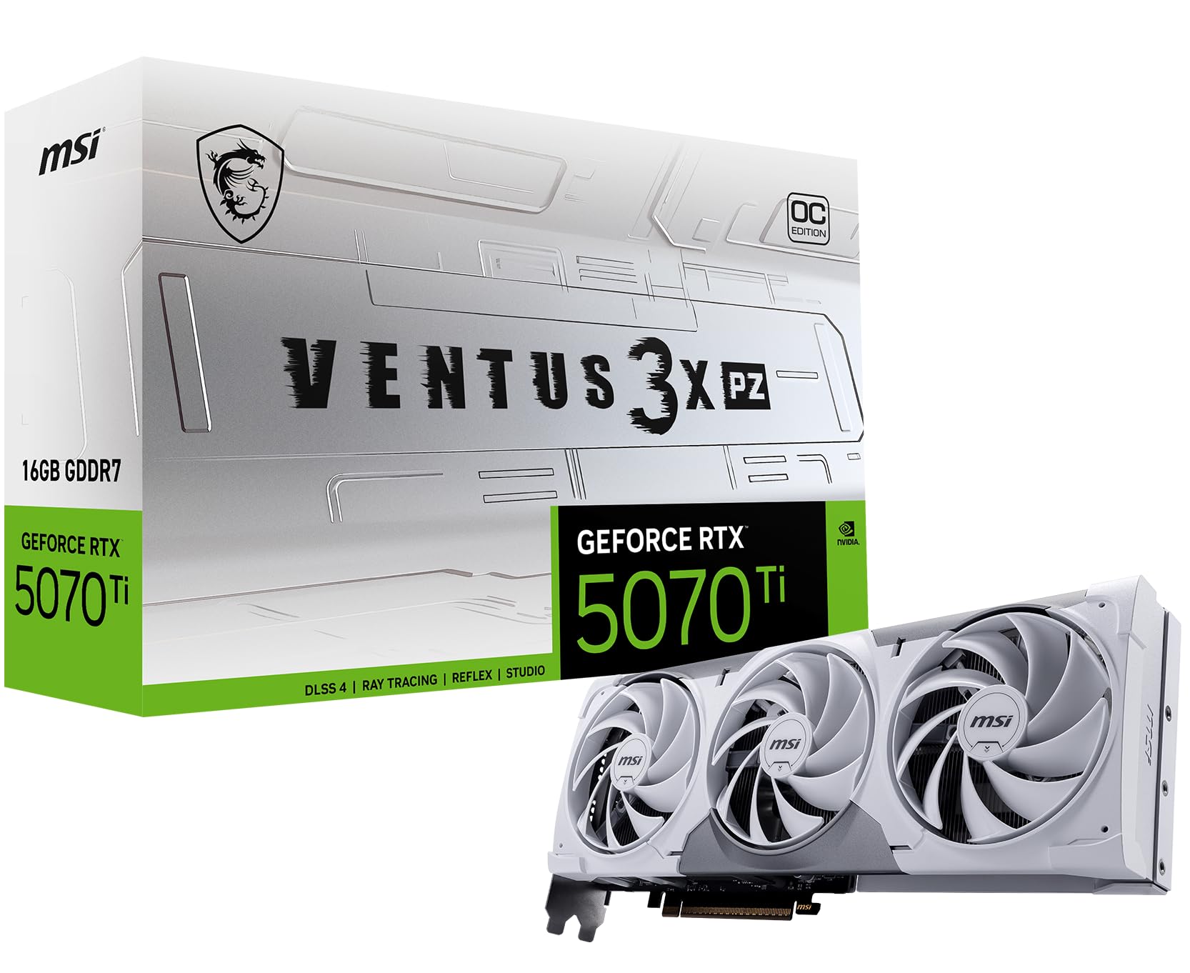 Amazon.com: msi Gaming RTX 5070 Ti 16G Ventus 3X PZ OC Graphics