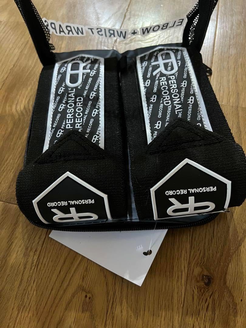 パーソナルレコード PR エルボーラップ オールブラック色 トレーニング