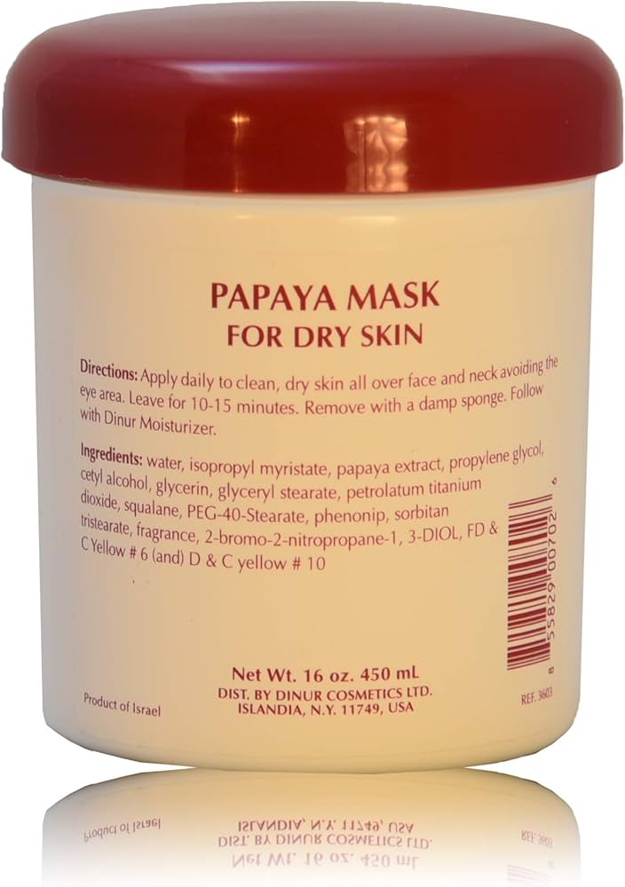 Amazon.com : Dinur Cosmetics Papaya Mask for Normal/Dry Skin