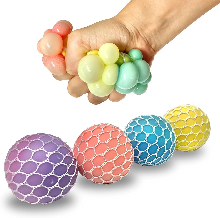Amazon.co.jp: にぎってレインボー ストレスリリーサー グレープボール