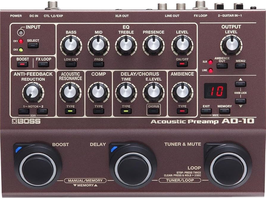 Amazon.co.jp: BOSS/AD-10 Acoustic Preamp ボス アコースティック