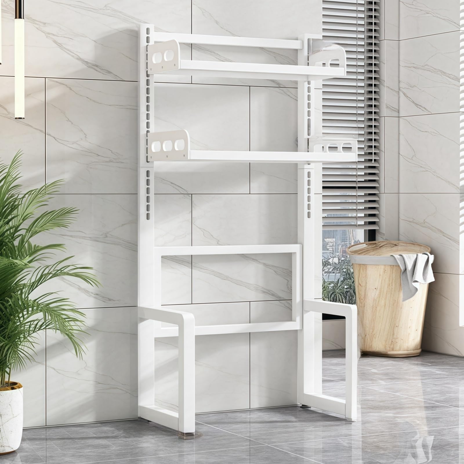 Amazon｜Coeokss 乾燥機 スタンド バスルーム 収納 縦型 洗濯機ラック