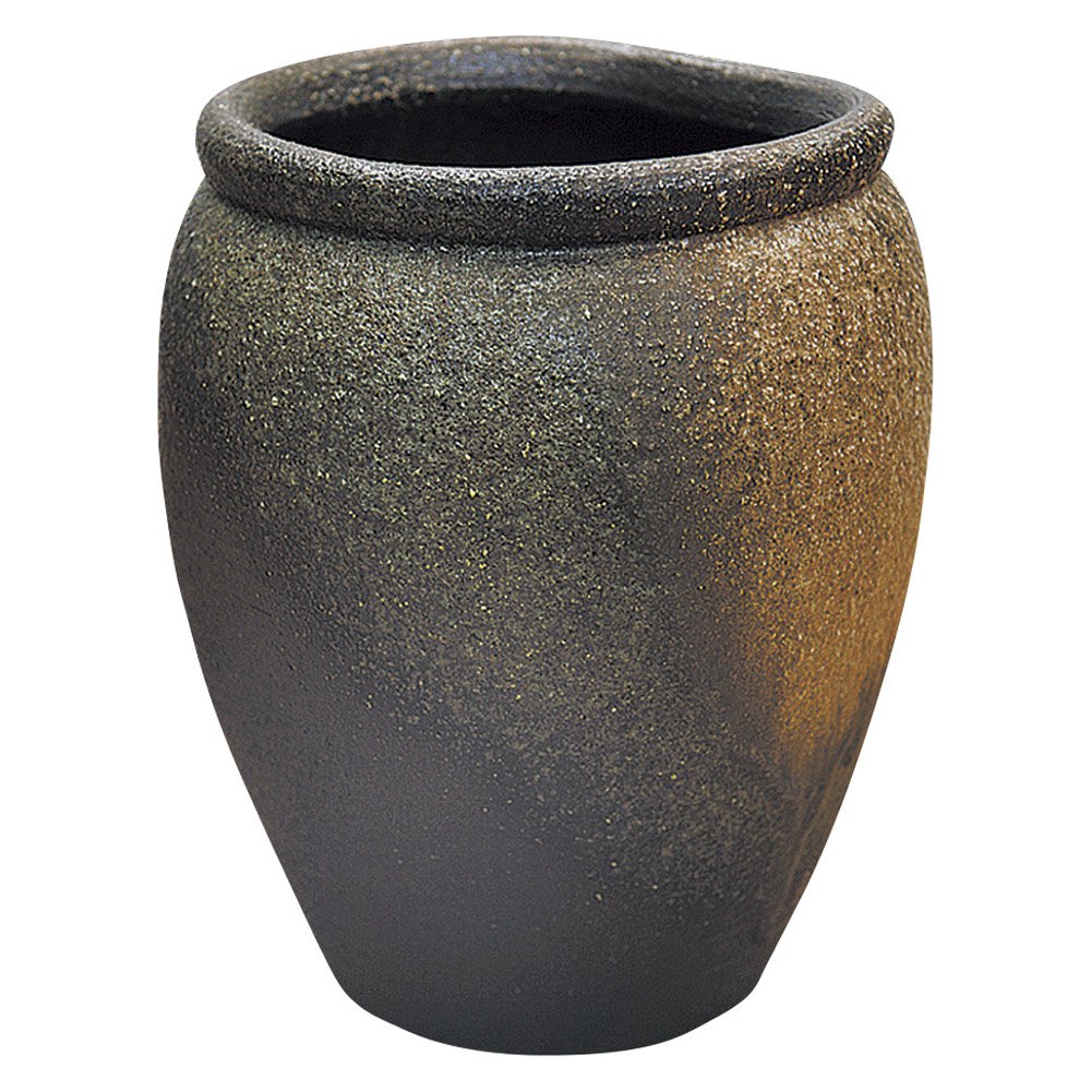 Amazon｜灰窯変壷型変形傘立（信楽焼） [34 x 33 x 44cm 9100g] 【傘