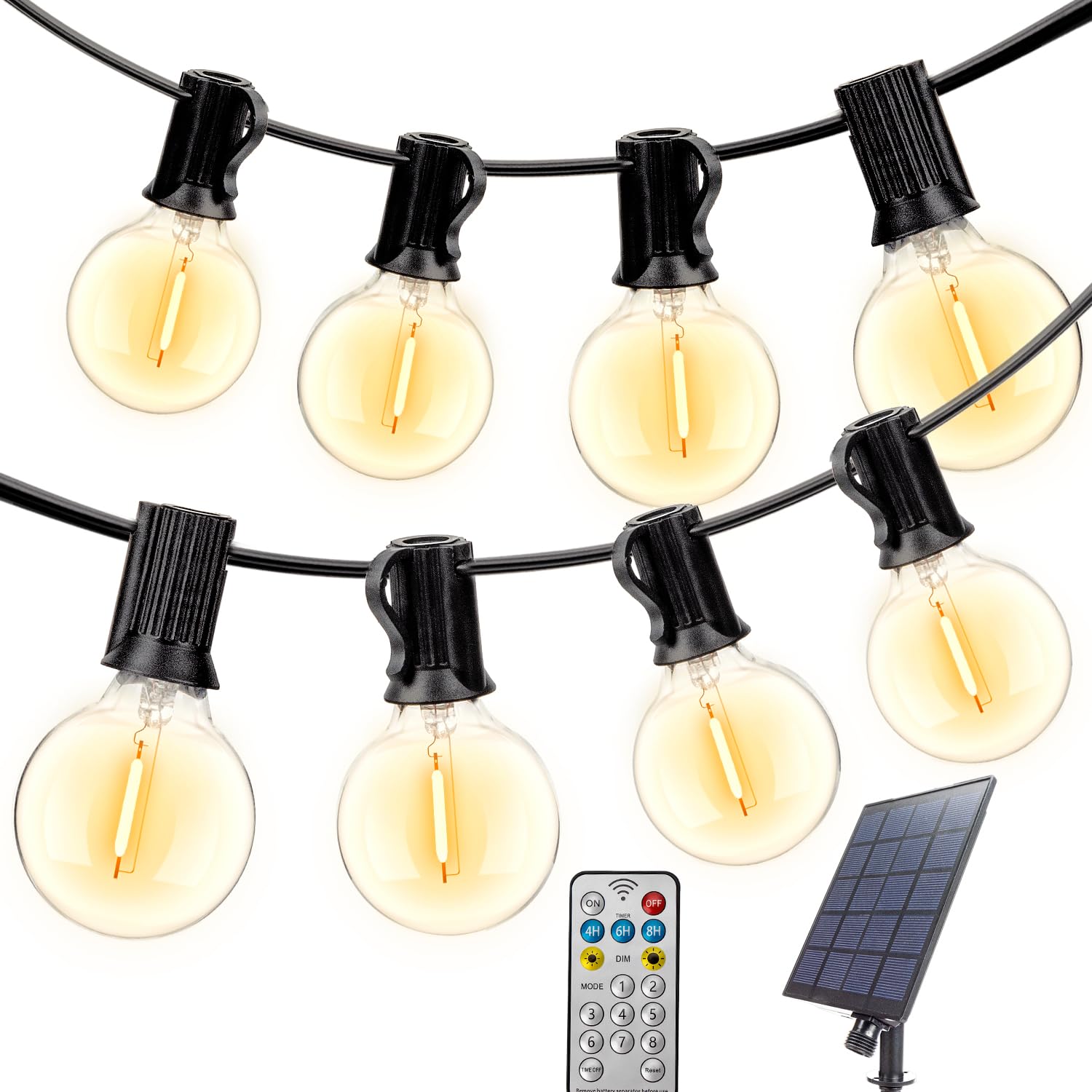 Amazon.co.jp: ソーラーストリングライト防雨型ガーデンライト 15M