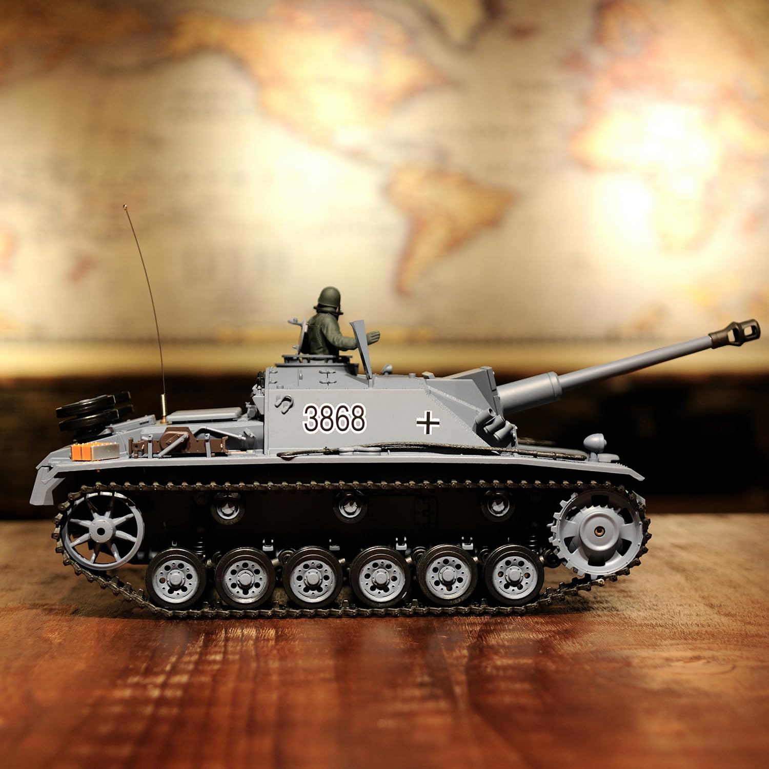 技術基準適合証明済 ヘンロン 1/16 戦車ラジコン ドイツ陸軍 Ⅲ号 H型